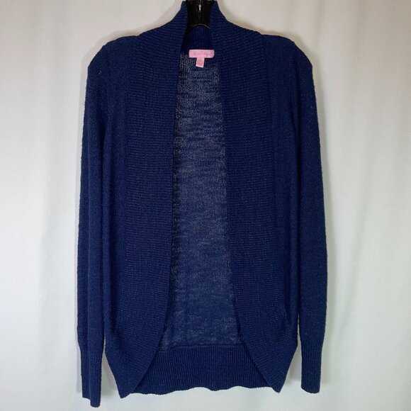 Top Long Sleeve Designer By Lilly Pulitzer In Blue, Size: Xs